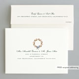 "WRAPPED CANDY CANES" - Holiday Cards in Evergreen by Gina Grittner - FREE Recipient Addressing