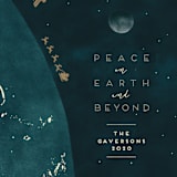 "And Beyond" - Holiday Cards in Cerulean by Gwen Bedat - Close-Up