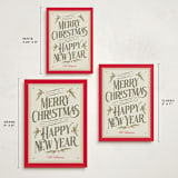 "Vintage Postcard" - Holiday Cards in Berry by Robert and Stella - Formats Available