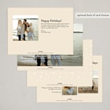 "Woodland Folk" - Holiday Cards in Sage by Hannah Williams - Back of Card Options