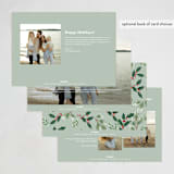 "A Very Merry Christmas Botanicals" - Holiday Cards in Mint by Rebecca Durflinger - Back of Card Options
