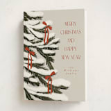 "Christmas tree" - Holiday Cards in Berry by Maja Cunningham - Folded Card