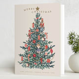 "Nutcracker Tree" - Holiday Cards in Caramel by Teju Reval - Folded Card