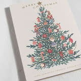 "Nutcracker Tree" - Holiday Cards in Caramel by Teju Reval - Detail