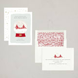 "Golden Gate Globe" - Holiday Cards in Juniper by Laura Bercovich - Assembled