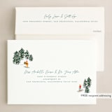 "Ski type" - Holiday Cards in Blue Spruse by Creo Study - FREE Recipient Addressing