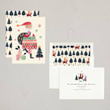 "Sassy Santa" - Holiday Cards in Peppermint by Sarah Knight - Assembled