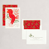 "Holiday Phoenix" - Holiday Cards in Sand by Corie Page - Assembled