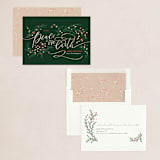 "Peace On Earth" - Holiday Cards in Evergreen by Erin German - Assembled