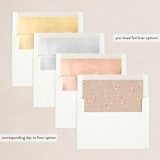 "Peace On Earth" - Holiday Cards in Evergreen by Erin German - Envelope Liners