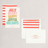 "jolly words" - Holiday Cards in Golden by Denise Malacrea - Assembled