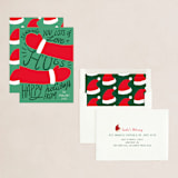 "Sending Hugs" - Holiday Cards in Pine Tree by Elly - Assembled