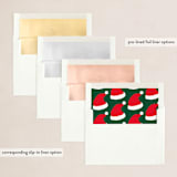 "Sending Hugs" - Holiday Cards in Pine Tree by Elly - Envelope Liners