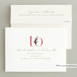 "Joyful Type" - Holiday Cards in Berry by Creo Study - FREE Recipient Addressing