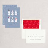 "Frosty friends" - Holiday Cards in Winter Sky by Corinne Malesic - Assembled