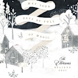 "Snowy Night" - Holiday Cards in Snow by Corie Page - Close-Up