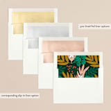 "The Garden" - Holiday Cards in Forest by Genna Blackburn - Envelope Liners