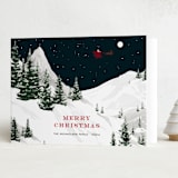 "Classic Christmas" - Holiday Cards in Candy Cane by Jennifer Lew - Folded Card