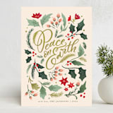 "Peaceful Pine" - Holiday Cards in Tradition by Makewells - Front