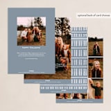 "block print" - Holiday Cards in Juniper by Wildfield Paper Co - Back of Card Options