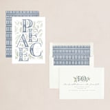 "block print" - Holiday Cards in Juniper by Wildfield Paper Co - Assembled