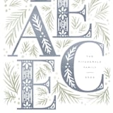 "block print" - Holiday Cards in Juniper by Wildfield Paper Co - Detail