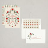 "It's the Most Wonderful" - Holiday Cards in Cream by Cindy Reynolds - Assembled