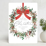 "Festive Holiday" - Holiday Cards in Snow by Susan Moyal - Front