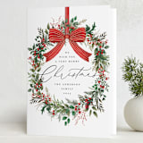 "Festive Holiday" - Holiday Cards in Snow by Susan Moyal - Folded Card