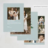 "Joy" - Holiday Cards in Wintermint by Julia Mehoke - Back of Card