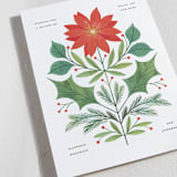 "Botanical" - Holiday Cards in Cream by Paper Raven Co. - Detail