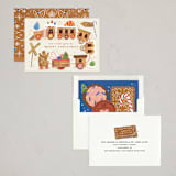 "gingerbread express" - Holiday Cards in Almond by Grae - Assembled