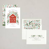 "New Home for the Holidays House" - Holiday Cards in Persimmon by Alethea and Ruth - Assembled