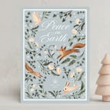 "Peaceful Woodland" - Holiday Cards in Lake by Vivian Yiwing - Front