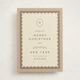 "gingham layers" - Holiday Cards in Cinnamon by Ellen Schlegelmilch - Front