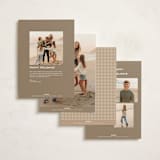 "gingham layers" - Holiday Cards in Cinnamon by Ellen Schlegelmilch - Back of Card Options