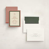 "gingham layers" - Holiday Cards in Cranberry by Ellen Schlegelmilch - Assembled