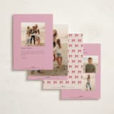 "Preppy Memories" - Holiday Cards in Strawberry by Claudia Orengo - Back of Card Options