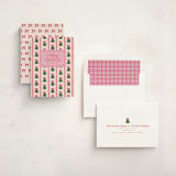 "Preppy Memories" - Holiday Cards in Strawberry by Claudia Orengo - Assembled
