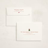 "Preppy Memories" - Holiday Cards in Strawberry by Claudia Orengo - FREE Recipient Addressing