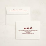 "Holiday Cheer" - Holiday Cards in Raspberry by Jennifer Lew - FREE Recipient Addressing
