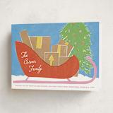 "Sleigh Landing" - Holiday Cards in Sprinkles by Inkblot Design - Folded Card