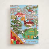 "Cozy Winter Village" - Holiday Cards in Glacier by Jess Franks - Front