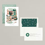 "Petite Holiday" - Holiday Cards in Pine by Grae - Assembled
