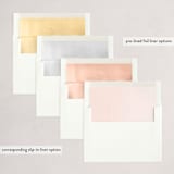"Peace on Earth Florals" - Holiday Cards in Blush by Kristen Smith - Envelope Liners
