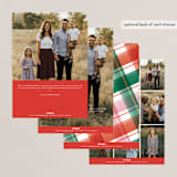 "Happy Plaid" - Holiday Cards in Rudolph by Jackie Crawford - Back of Card