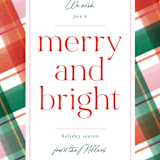 "Happy Plaid" - Holiday Cards in Rudolph by Jackie Crawford - Close-Up