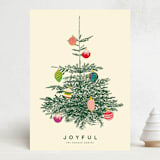 "Retro Tree" - Holiday Cards in Ivory by Baumbirdy - Front
