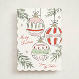 "Bright Ornaments" - Holiday Cards in Festive by Erin German - Front
