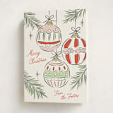"Bright Ornaments" - Holiday Cards in Festive by Erin German - Folded Card